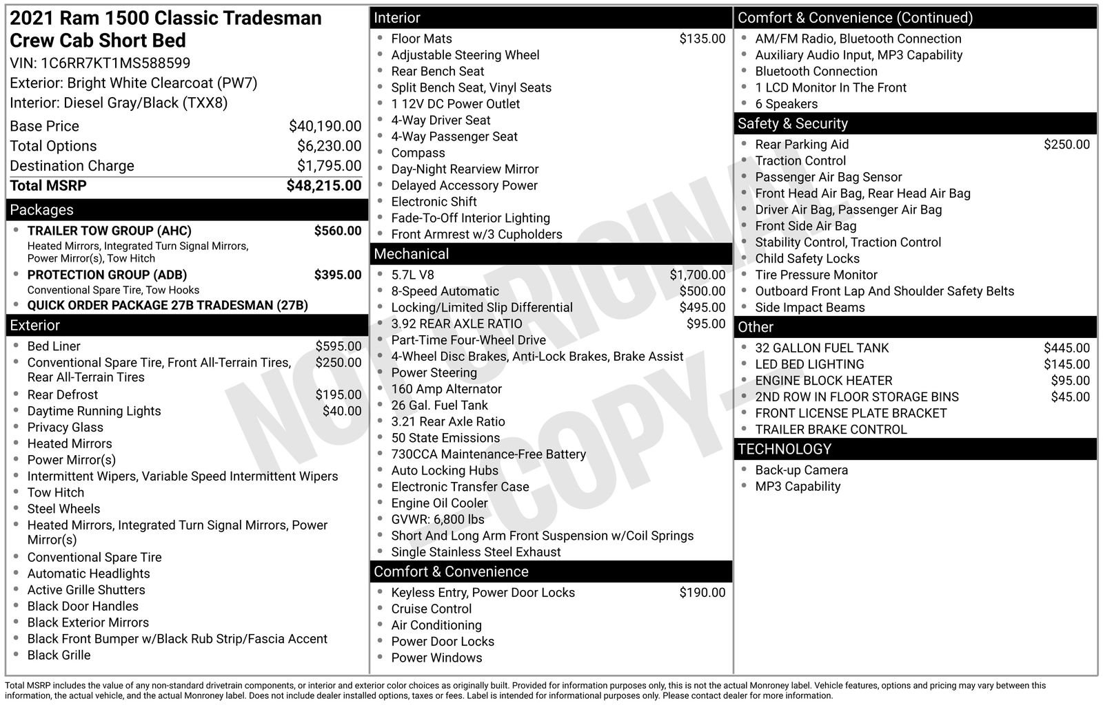 ram ram 1500 classic 2021 1C6RR7KT1MS588599 image ram ram 1500 classic 2021 1C6RR7KT1MS588599 image